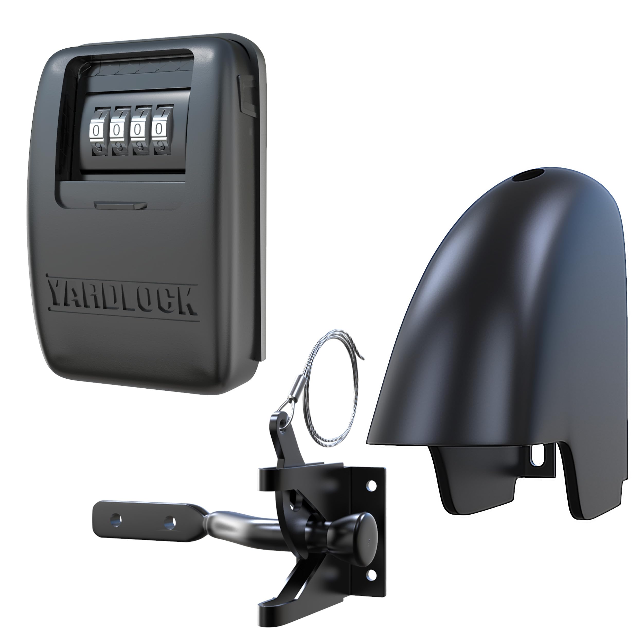 Gate Lock XLB – Secure Keyless Fence Lock and Latch with 2-Way Access – Strong Durable System for Theft Prevention and Home Security, Easy Installation on Wood or Vinyl Gates/Fences