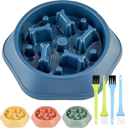 Sopxion Tazones de alimentación lenta para perros de razas grandes, comedero lento, cuencos pequeños de alimentación lenta para perros, comedero