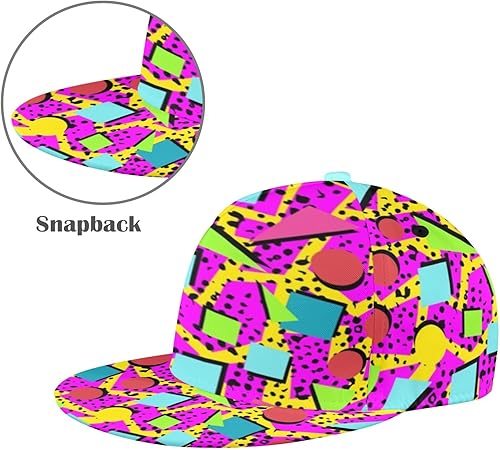 Miniatura 2 de Gorra de béisbol original de Memphis de los años 80 o 90 para mujeres y adolescentes, impresión 3D, gorra de sol para hombre