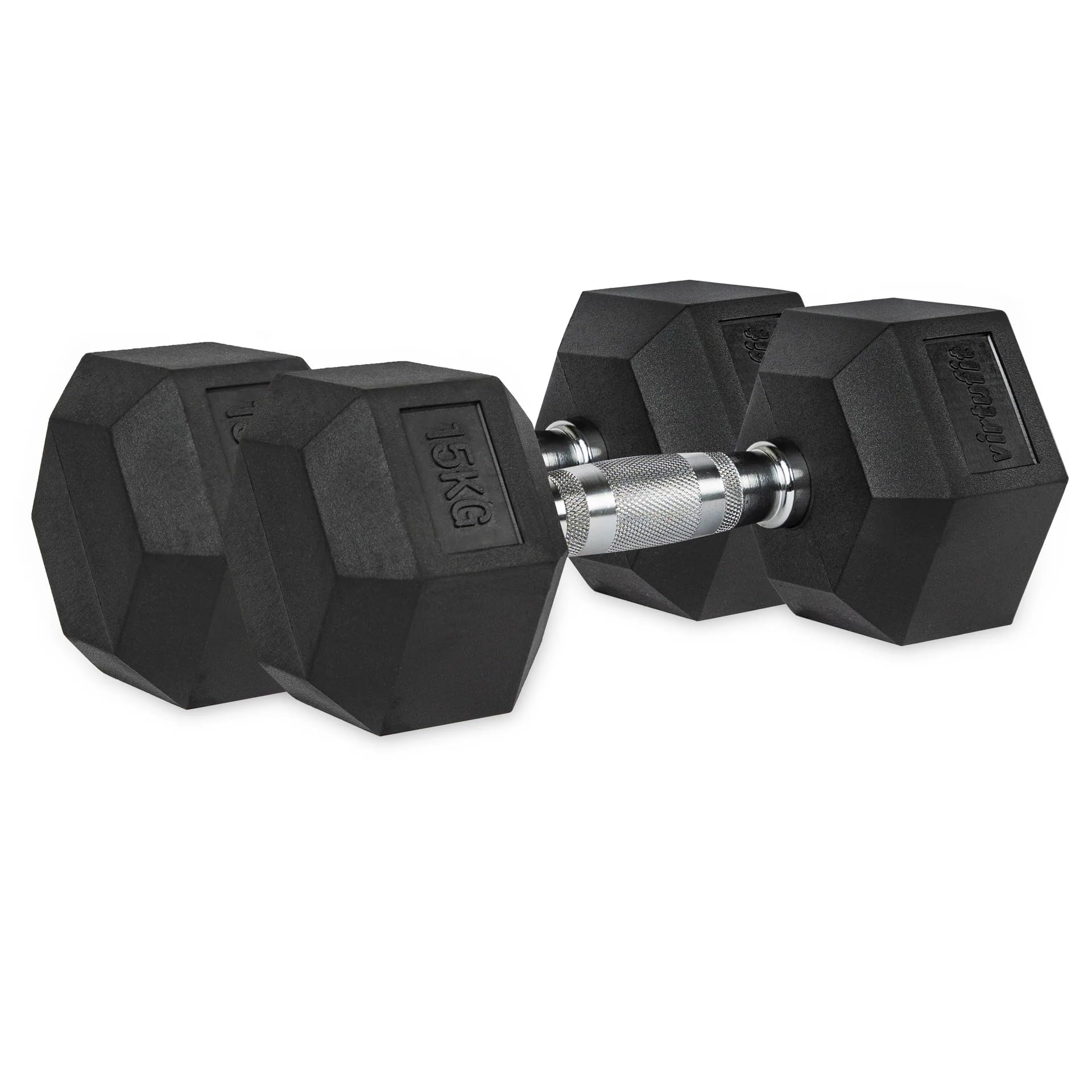 VirtuFit Hexa Dumbbell - Juego de mancuernas cortas (2 x 15 kg)