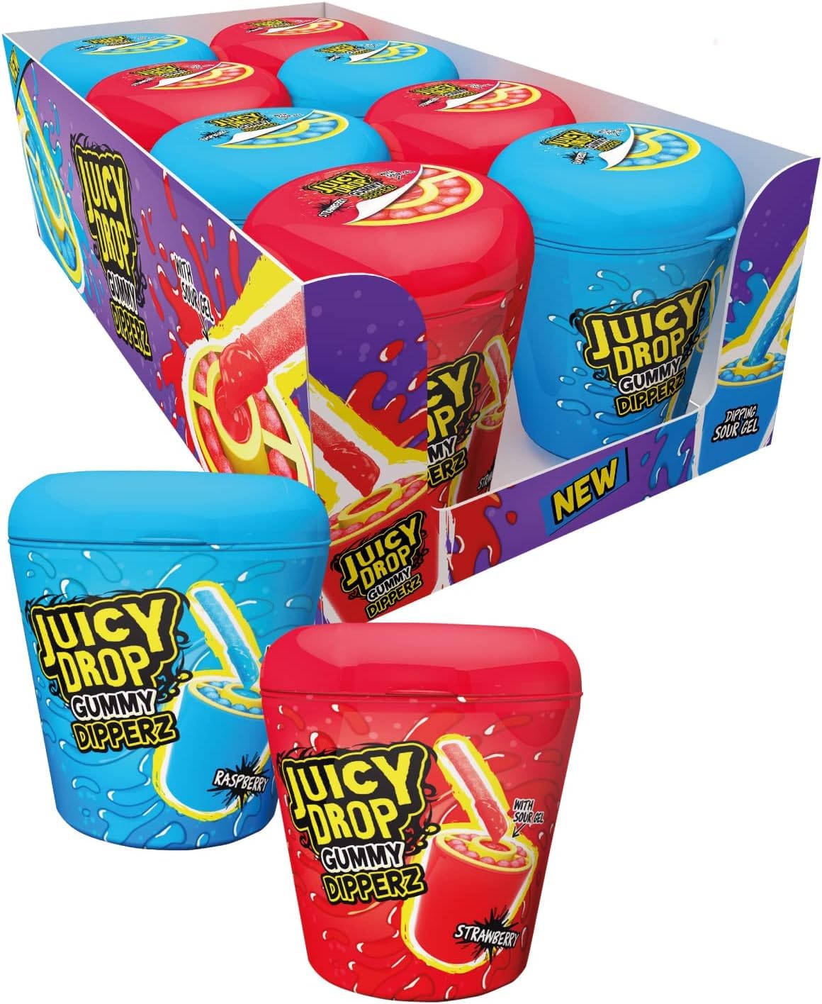 Juicy Drop Gummy Dipperz, 96g