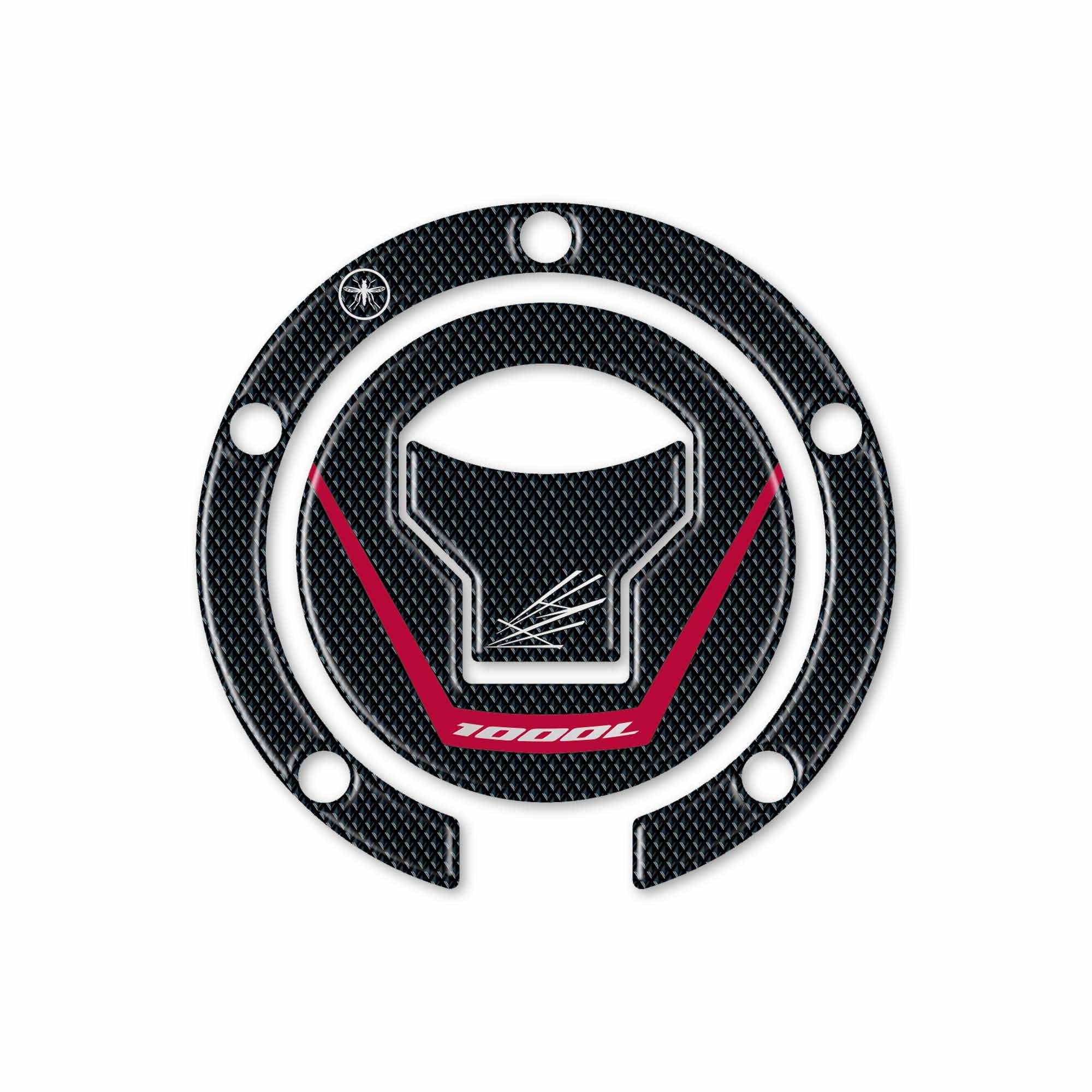 Autocollant 3D Protection Bouchon Réservoir Honda Africa Twin 1100 - Rouge Labelbike