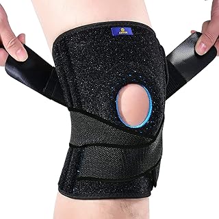 ABYON Knee Braces for Knee Pain with Side Stabilizers for Man Women.Effective Relieves Meniscus Tear, LCL, MCL, Arthritis.Non Slip Adjustable Knee Support for Joint Pain Relief,Injury Recovery
