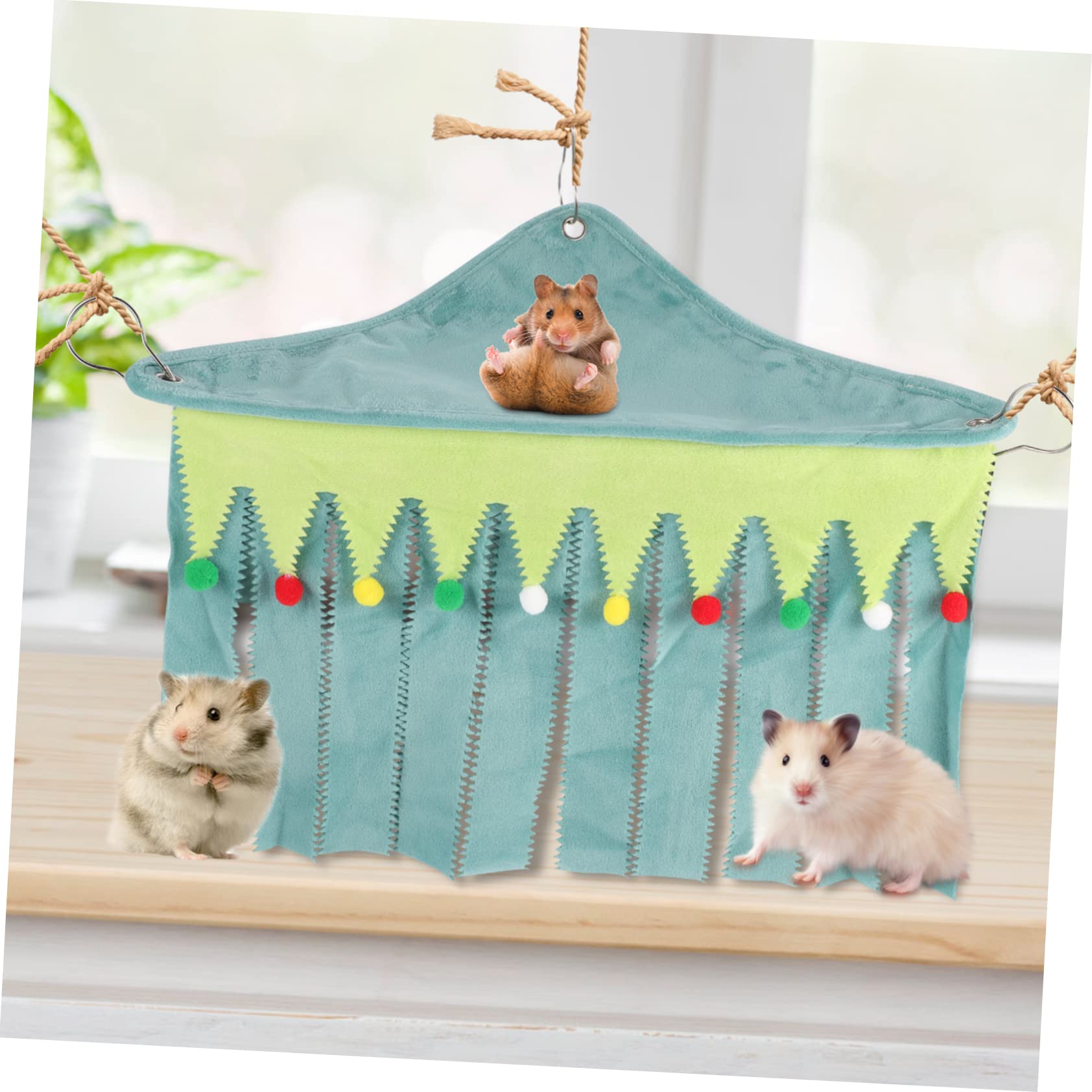 INOOMP 3pezzi Hammock Per Criceti e Piccoli Animali Rifugio Creativo Per Criceti Scoiattoli e Degu Per Giocare e Riposare Tutte Le Stagioni