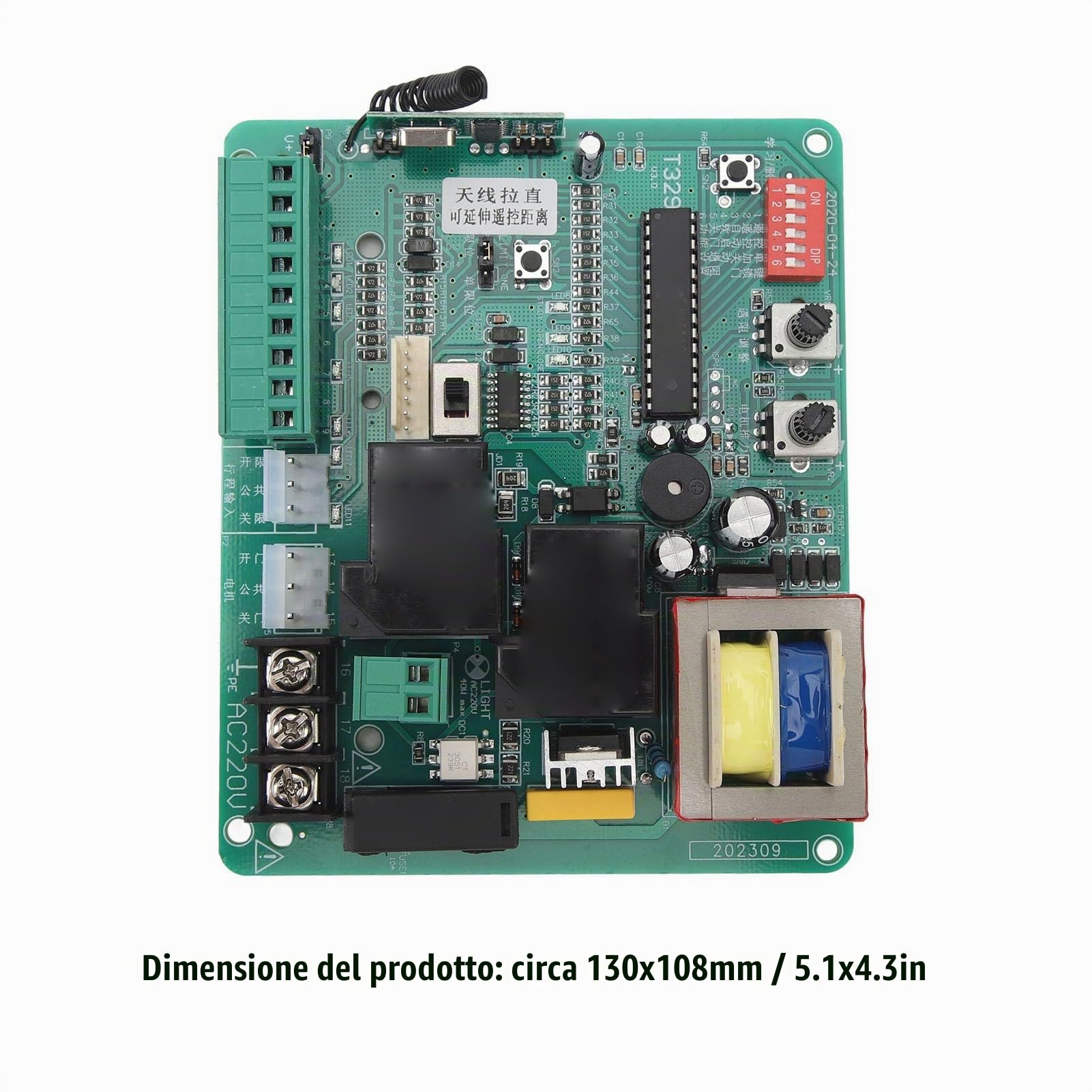 Scheda di Controllo Motore per Apricancello, Scheda di Controllo per Apricancello Scorrevole Anti-interferenza Stabile e Accurata per la Casa (220V)