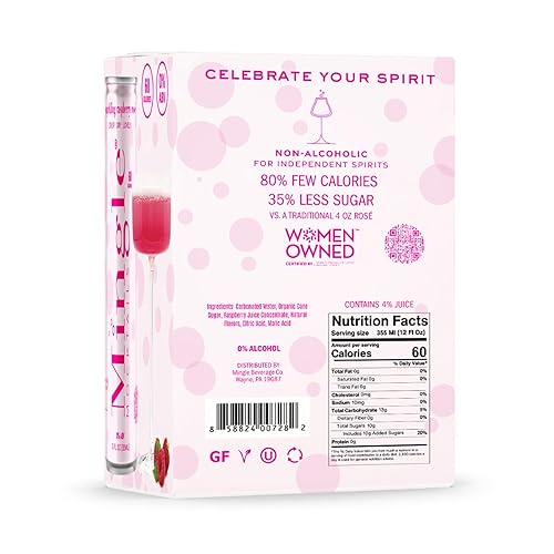 Miniatura 8 de Mingle Mocktails - Blackberry Hibiscus Bellini, arándano cosmo, margarita de lima clave, mimosa de flor de saúco naranja sangre, mojito de melón de