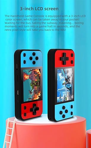 Miniatura 2 de Consola de juegos retro con pantalla LCD de 3 pulgadas, 240 juegos clásicos de 16 bits, reproductor de videojuegos portátil de mano con conexión de
