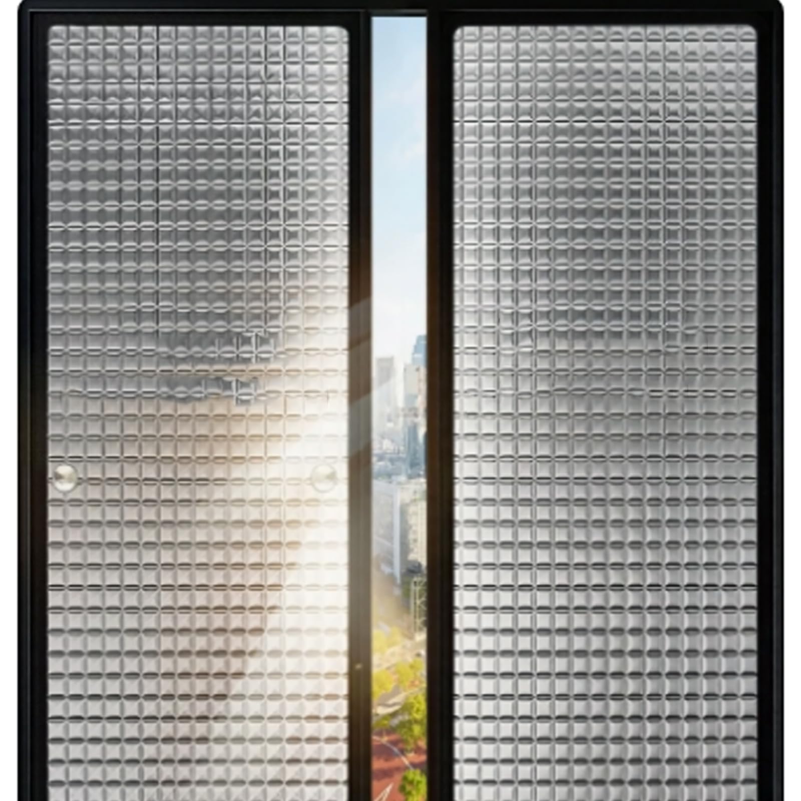 Reflective Window Film,9mm Aluminum Foil Insulation Film,Light Blocking Sun Block Window Sticker,Anti UV Heat Control Privacy Protection Glass Tint,for Home and Office (115x220cm)