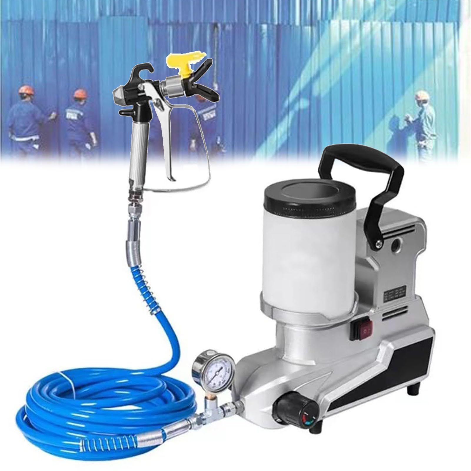 Eiwitany High-Pressure Airless Paint Sprayer, 1600W Electric Wall Sprayer, Latex Paint, Common Paint, Marking Paint