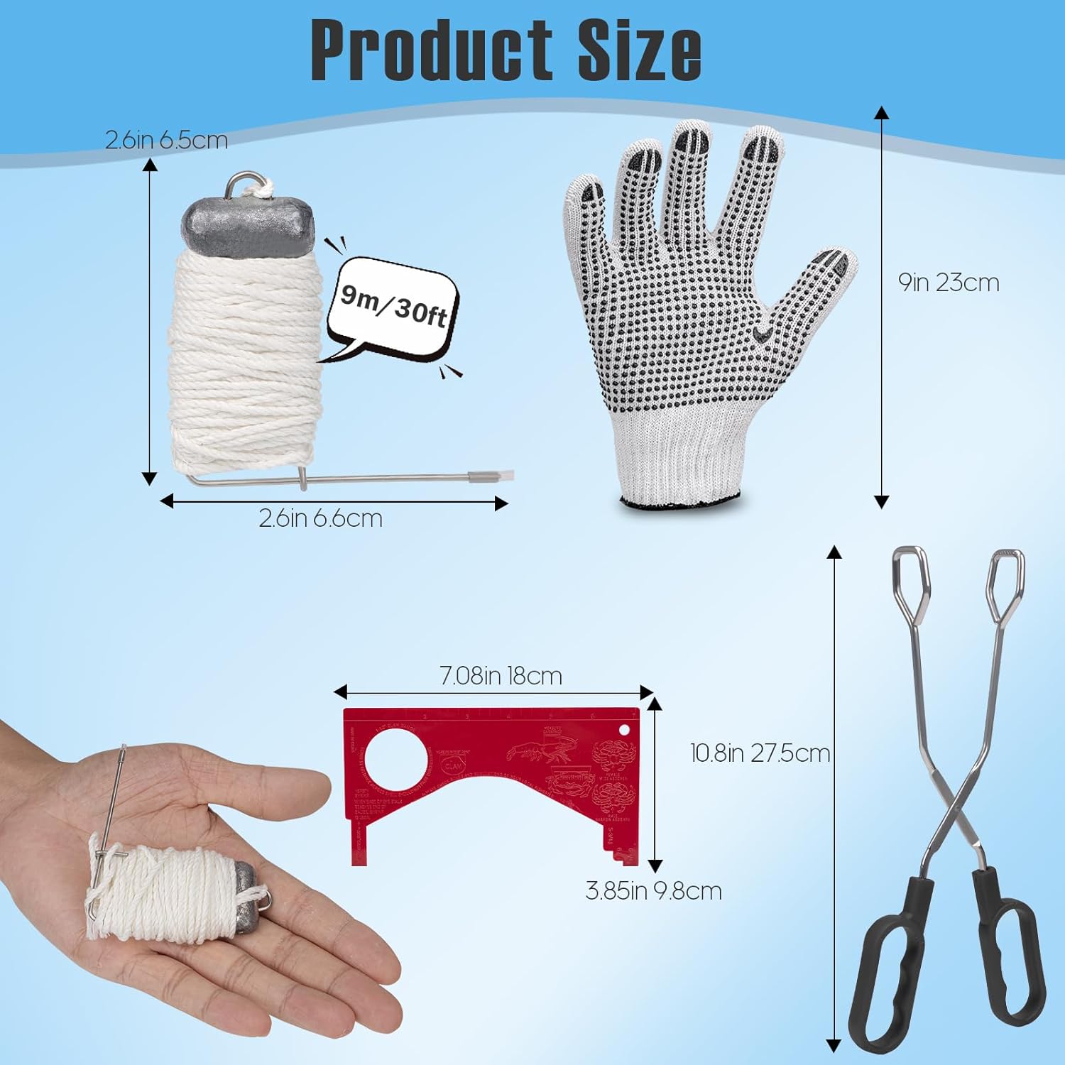 QualyQualy Fishing Bait Trap Crab Net 2pack + Crab Throw Line Length 30FT/9.14M Weighted Crab Trap Line Kit 9 Packs