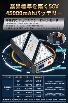 LETIBE 空調服ファン バッテリーセット XL 56V 45000mAh Amazon.co.jp: 【日本優良企業】 空調作業服 56V 45000mAh ファン