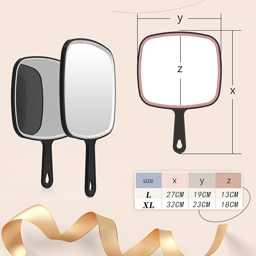 ハンドミラー 手鏡 大きい サロンミラー 化粧鏡 方型 ハンドヘルドミラー Amazon.co.jp: 手鏡 大きめ 化粧道具 メイクミラー ハンドヘルド