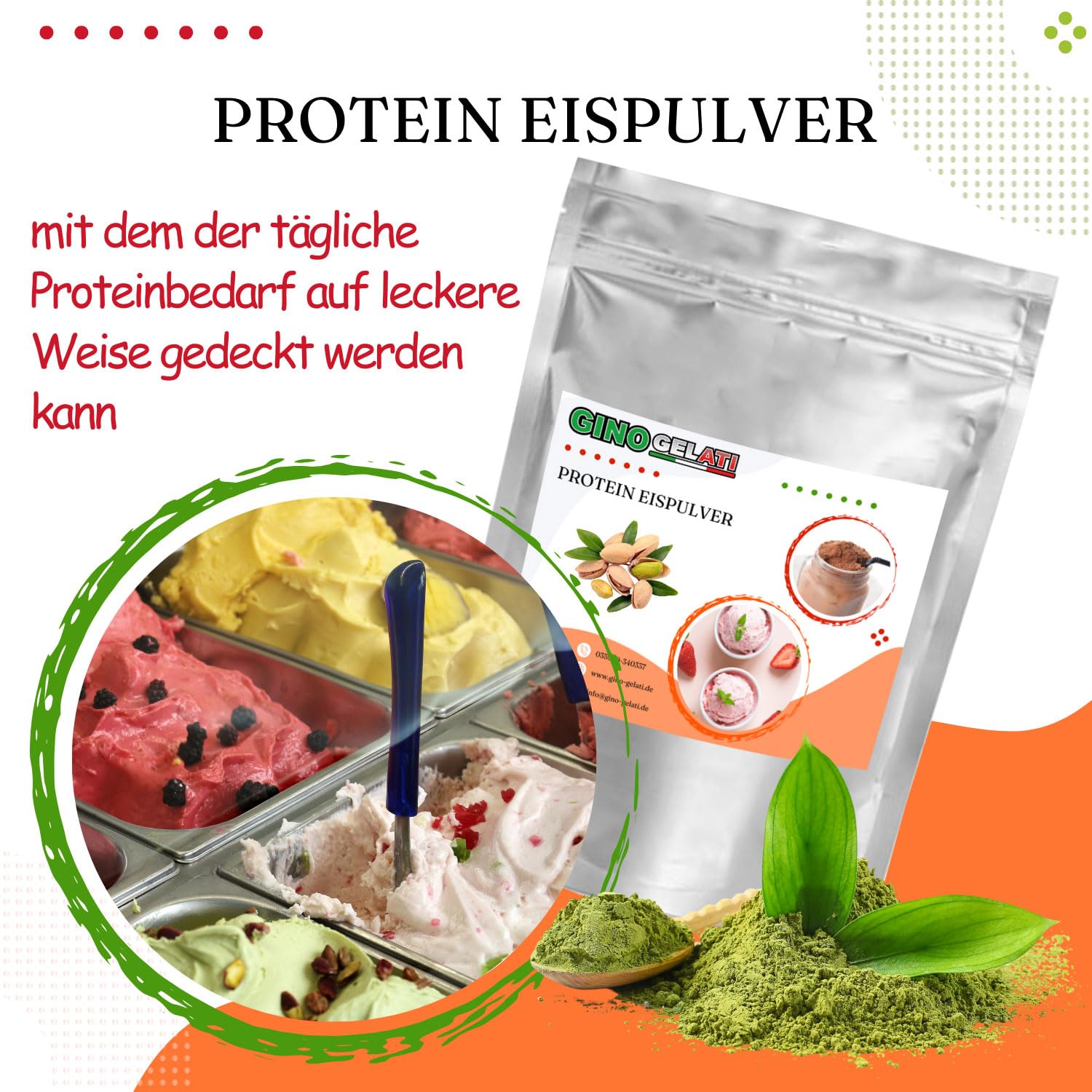 Gino Gelati Proteineis Pulver mit verschiedenen alkoholgeschmäckern, intensiver Geschmack, Made in Germany, alkoholfrei, schnelle und einfache Zubereitung (100 Kg, Bier)
