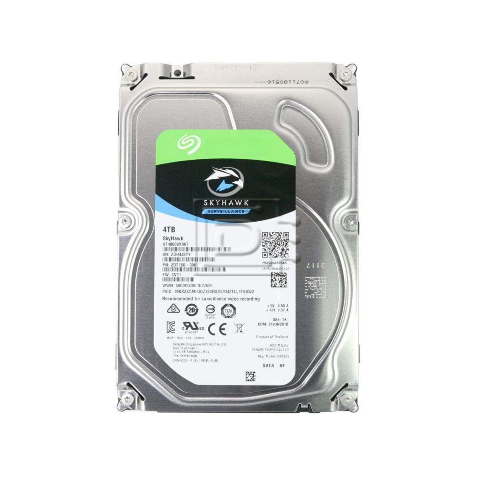 See full amazon price history chart for 4 TB Surveillance Internal Hard Drive HDD - 3.5 Inch SATA 6 Gb/s 64 MB Cache for DVR NVR Security Camera System with Drive Health Management (ST4000VX007) 4 TB Surveillance Internal Hard Drive HDD - 3.5 Inch SATA 6 Gb/s 64 MB Cache for DVR NVR Security Camera System with Drive Health Management (ST4000VX007) (B0DHZZL876) Amazon Price History, Amazon Price Tracker