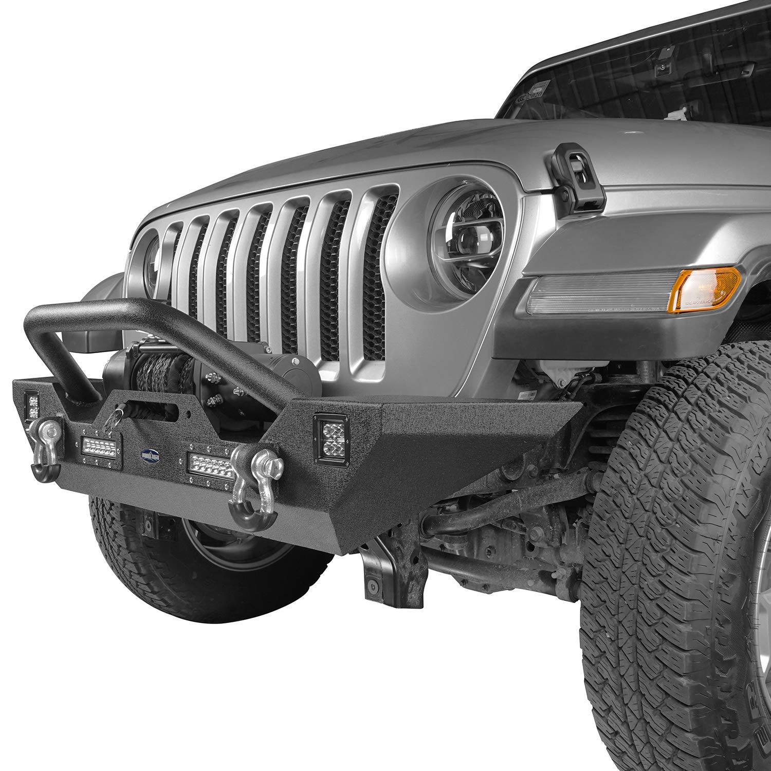 Hooke Road Gladiator JT Steel Front Winch Bumper & Rear Bumper