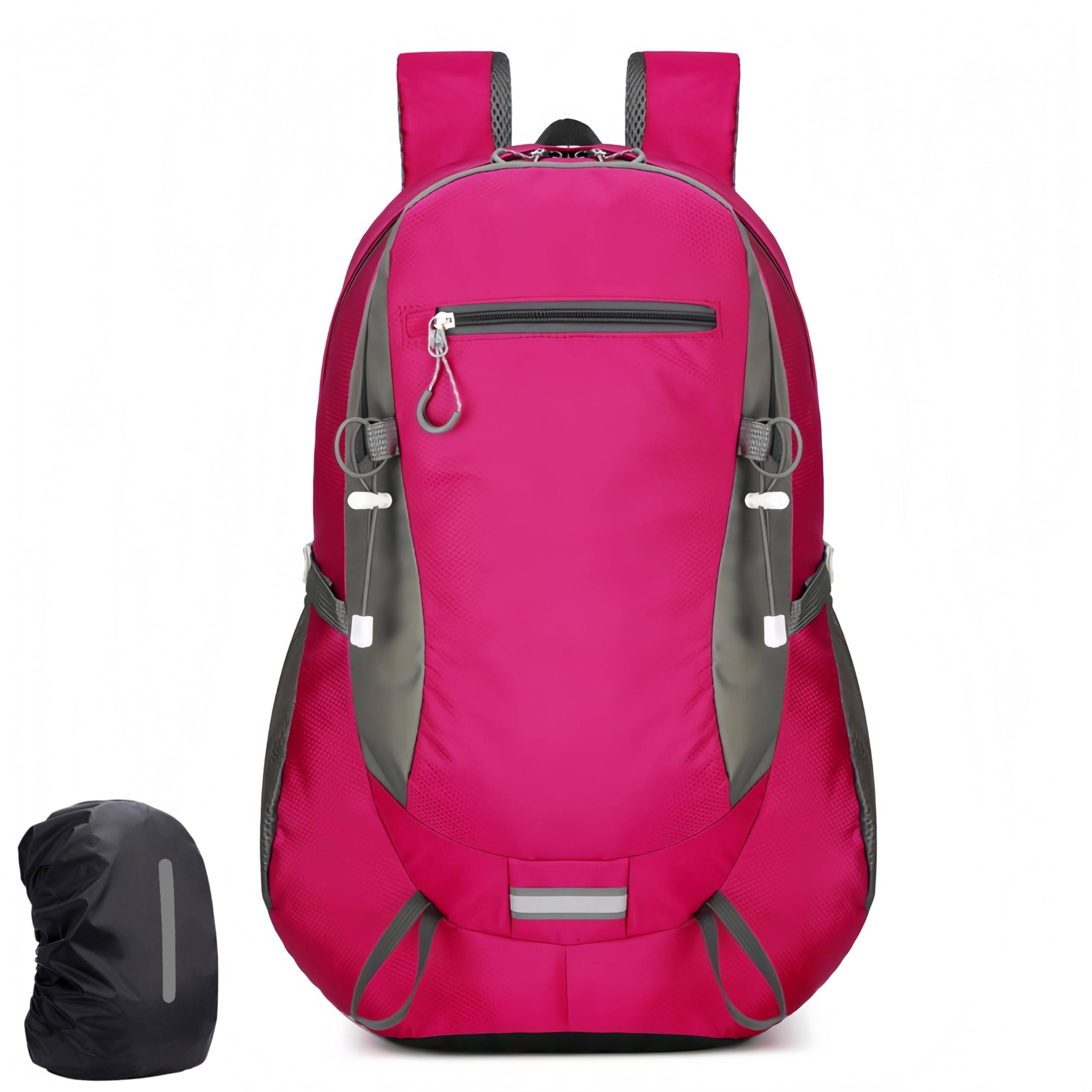 Zaino da trekking da 40 l, leggero e resistente all'acqua, con copertura antipioggia, traspirante, multi-scomparto, per uomini e donne, per attività all'aperto, campeggio, trekking, ciclismo