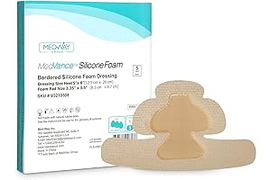 MedVanceTM Silicone Bordered Heel Foam Dressing