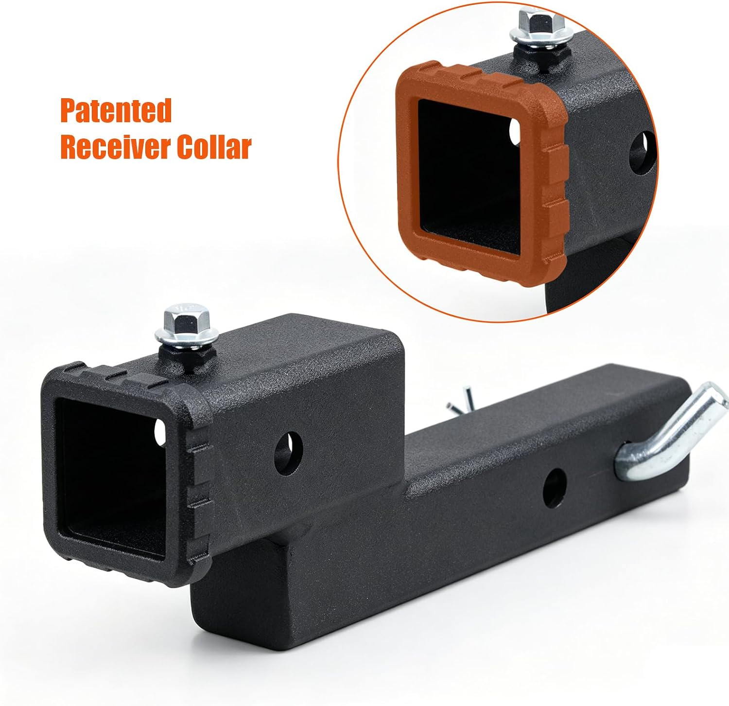 2 Inch Hitch Riser/Drop, 7 and 9 Inches Extender, 2 Inch Receiver | matte black