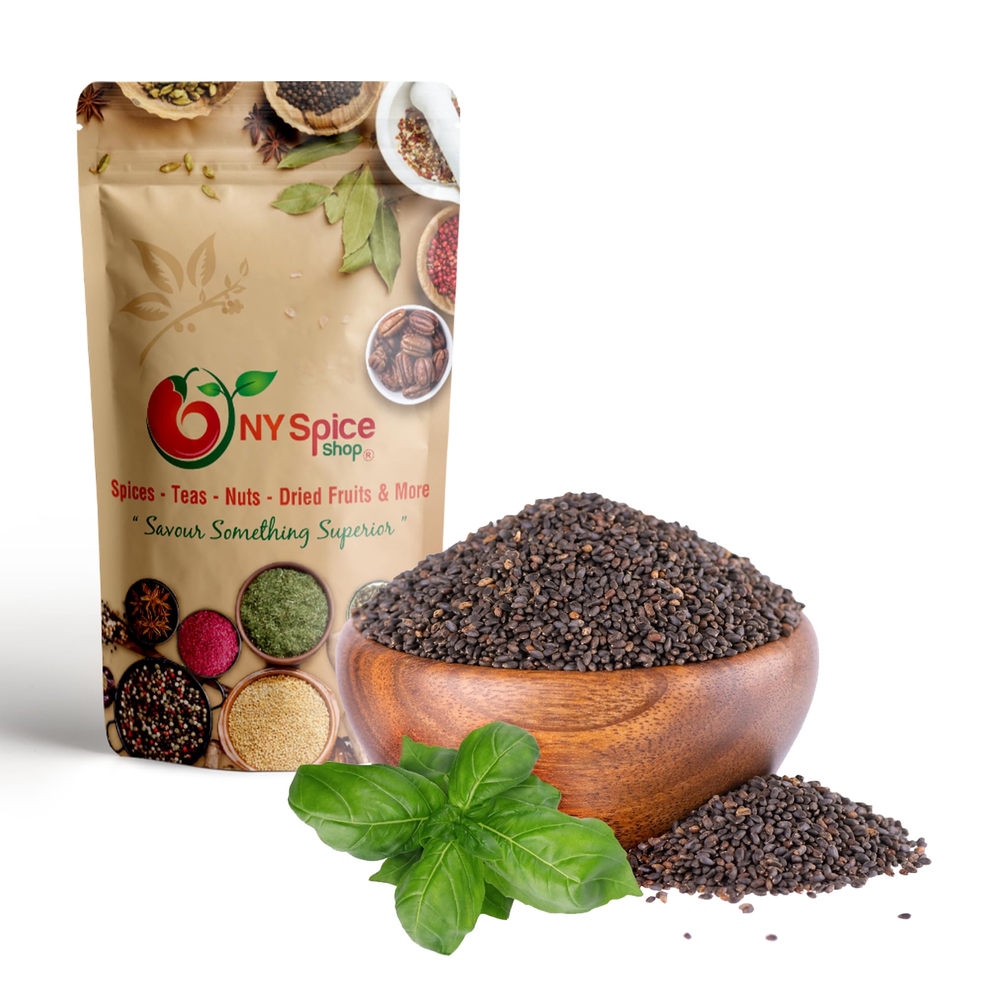 Amazon.com: NY Spice Shop Edible Basil Seeds - 3 Pound Sabja Seeds