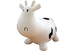 AppleRound Inflatable White Soft Play Equipment Space Hopper