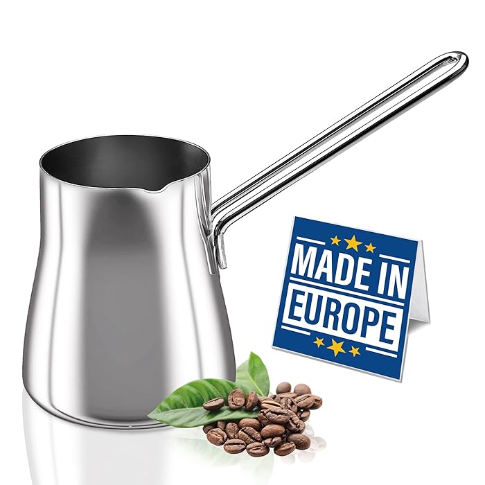 Buy CRYSTALIA Turkish Coffee Pot 18/10 Stainless Steel, Stove Top Tea