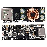 Vista 3 de 60W 6-35V DC a USB tipo C PD 3.0 QC4 tipo A QC3.0 DC carga rápida 12V 24V módulo de alimentación reductor USB tipo C Adaptador de carga rápida