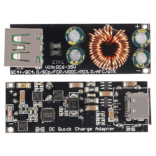 Miniatura 3 de 60W 6-35V DC a USB tipo C PD 3.0 QC4 tipo A QC3.0 DC carga rápida 12V 24V módulo de alimentación reductor USB tipo C Adaptador de carga rápida para