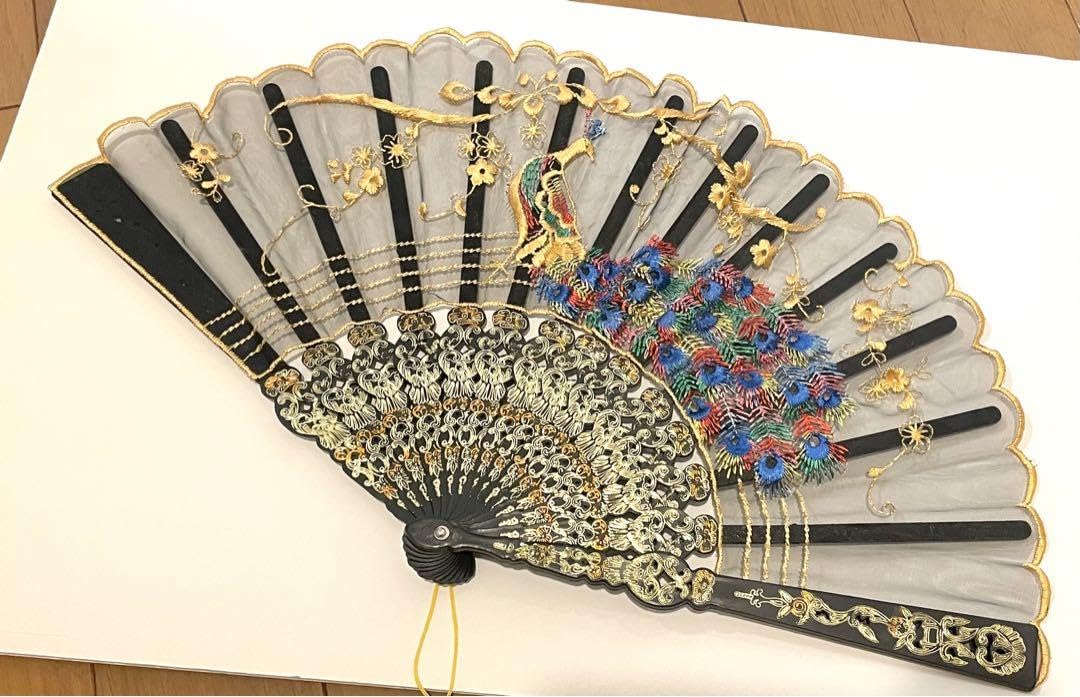 未使用新品　刺繍の扇子 中島千波桜吹雪刺繍セット | Tamagawa Sensu（玉川扇子）の