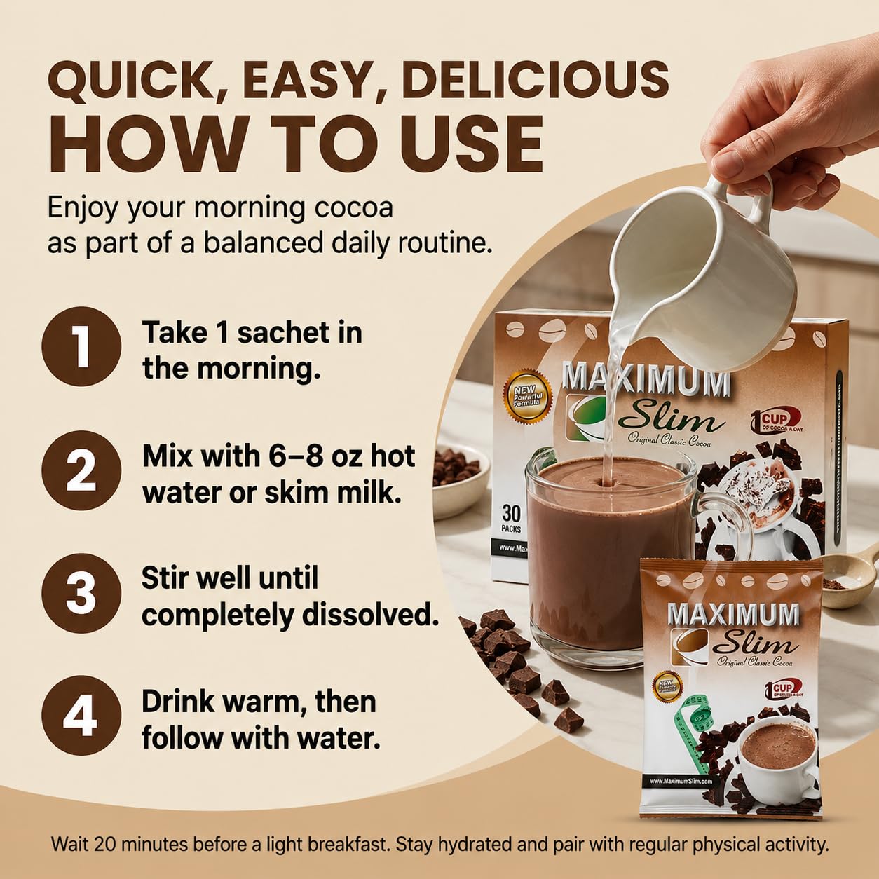 Amazon.com: Maximum Slim Premium Instant Cocoa – Creamy, Delicious