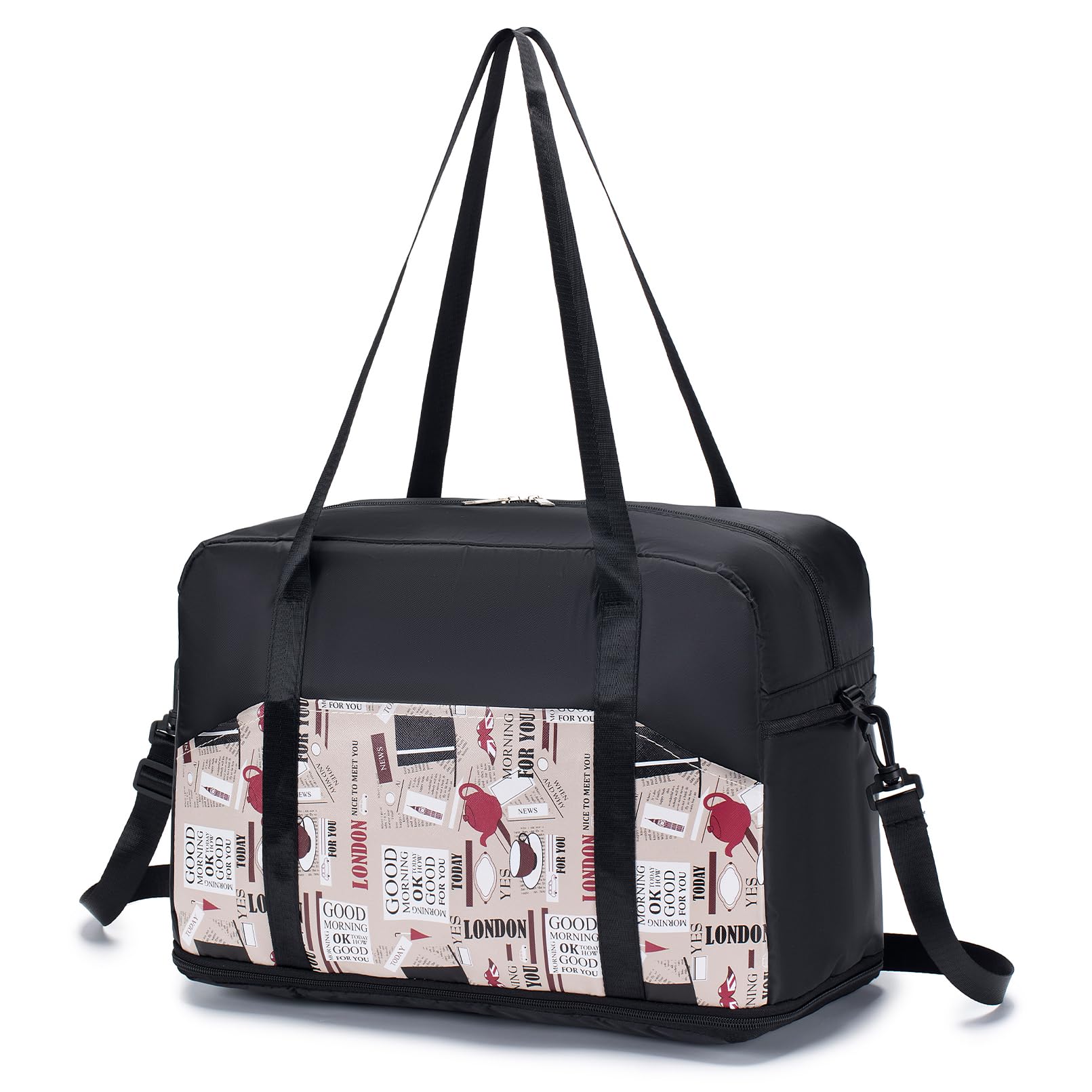 SPAHERCabin Bag Wizzair Easyjet Ryanair Foldable Travel Duffle Bag Carry-on Hand Luggage Small Under-seat Cabin Bag Lightweight Holdall Suitcase Handbag