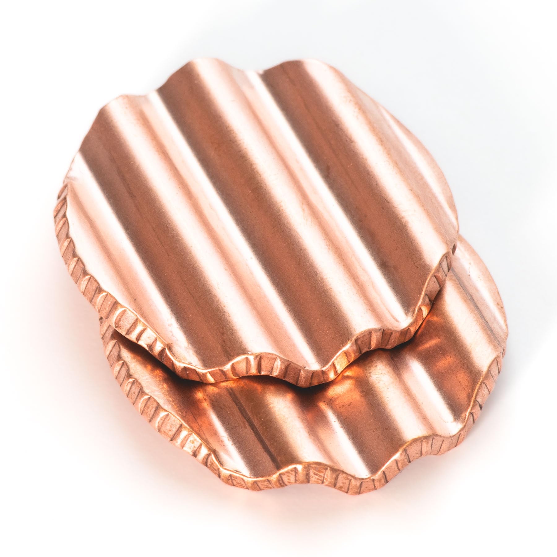 Shire Post Mint Haptic Pair of Sliding Pickle Chips Worry Coins - Raw Copper