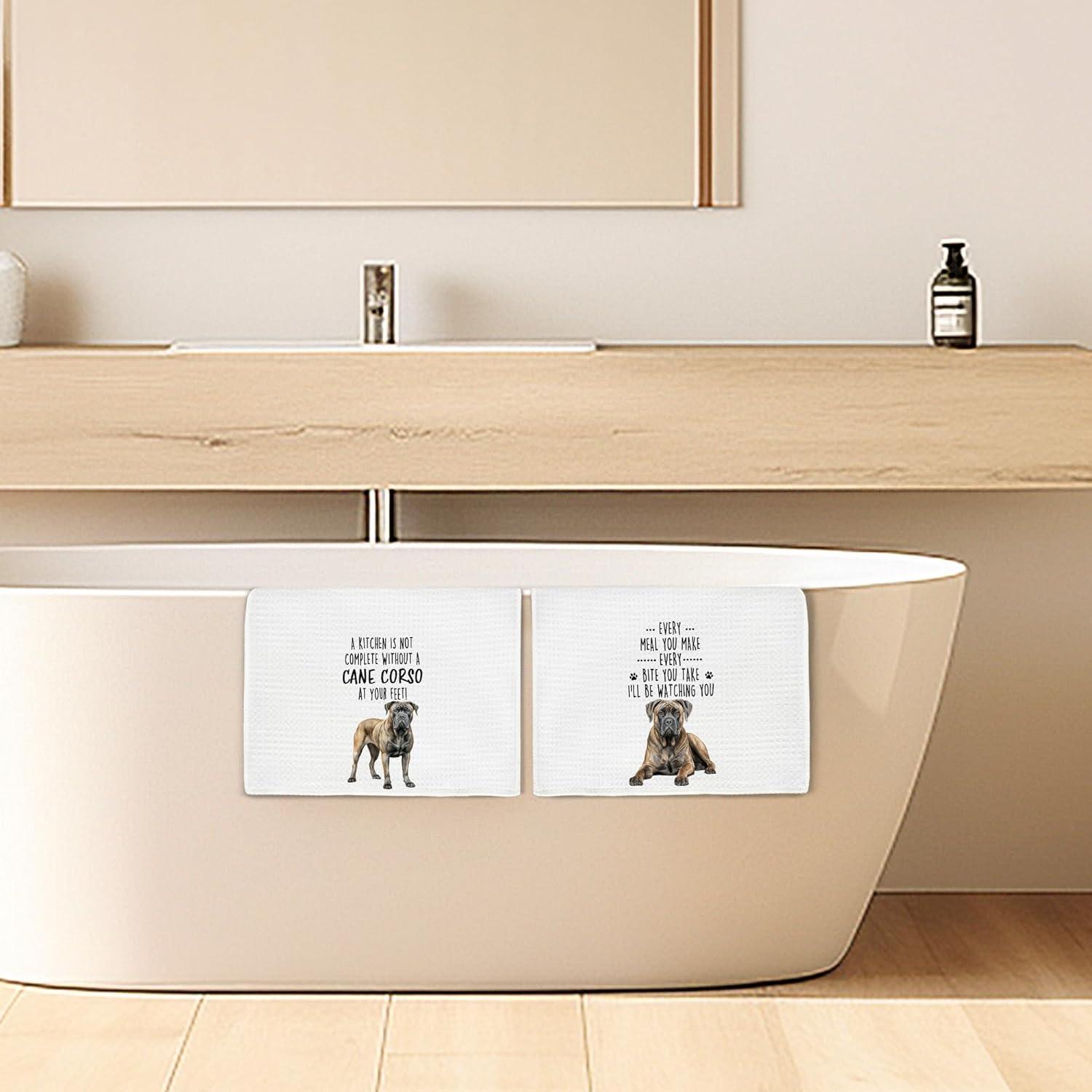 Cane Corso Funny Kitchen Towels Set of 2, Cane Corso Gifts, Dog Hand Towels for Kitchen Decor, Christmas Gifts for Dog Moms Lovers Owners Women Dishcloths Dish Towel 16X24 Inches - Image 4