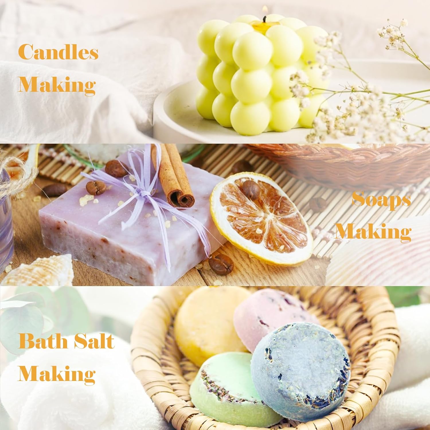 AmaKane Summer Essential Oils, Fragrance Oil for Soap Making, Candle Making Scents, Passionfruit Pineapple, Coastal Breeze and More, Diffuser Oils Scents for Home, Aromatherapy Oils 6x10 ml - Image 3