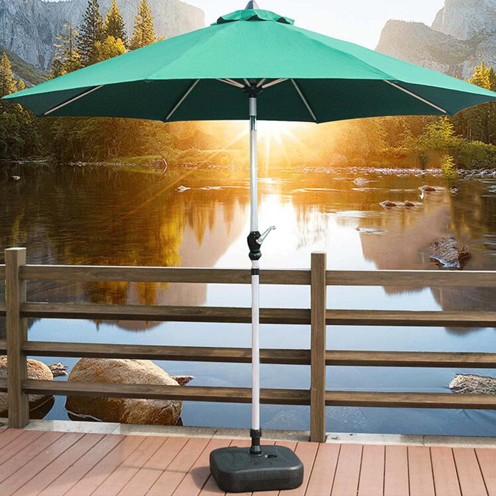 Parasol Ogrodowy O Długości 270cm Przeciwsłoneczny, z Mechanizmem Korbowym i Pochylania, Wodoodporna Ochrona Przed Słońcem, Garden Parasol na Ogrodu Basen Plażowy