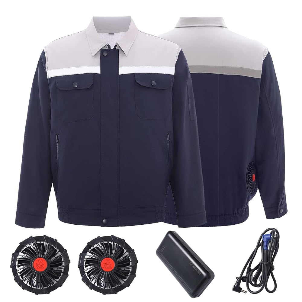 Amazon.co.jp: [ERAVSOW] 空調作業服最新12V 冷感空調長袖ウェア