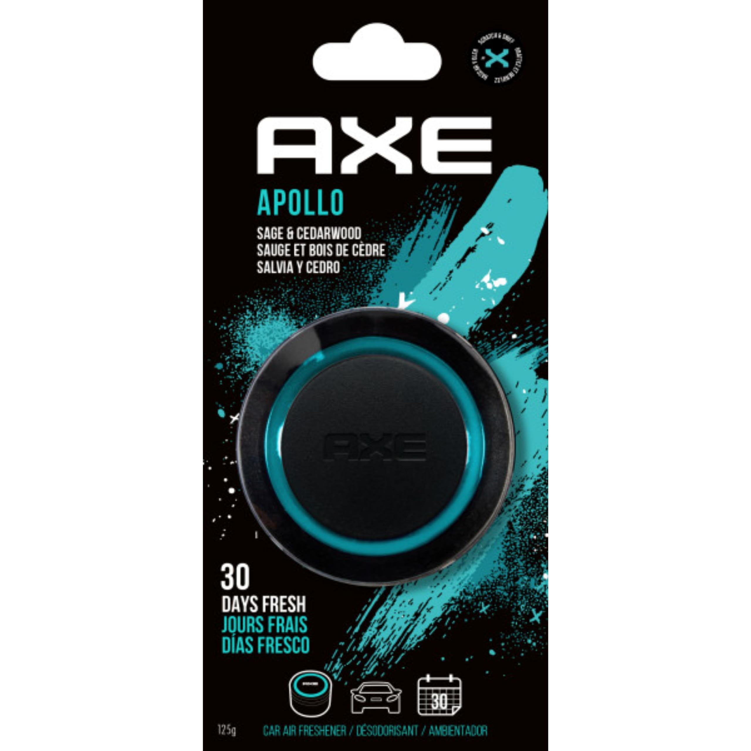 AXE Gel Can Car Air Freshener (Apollo Scent, 1 Pack)