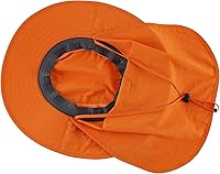 Vista 12 de Home Prefer Sombrero de malla para exteriores UPF50+ Sombrero de pesca de ala ancha con solapa para el cuello Azul marino