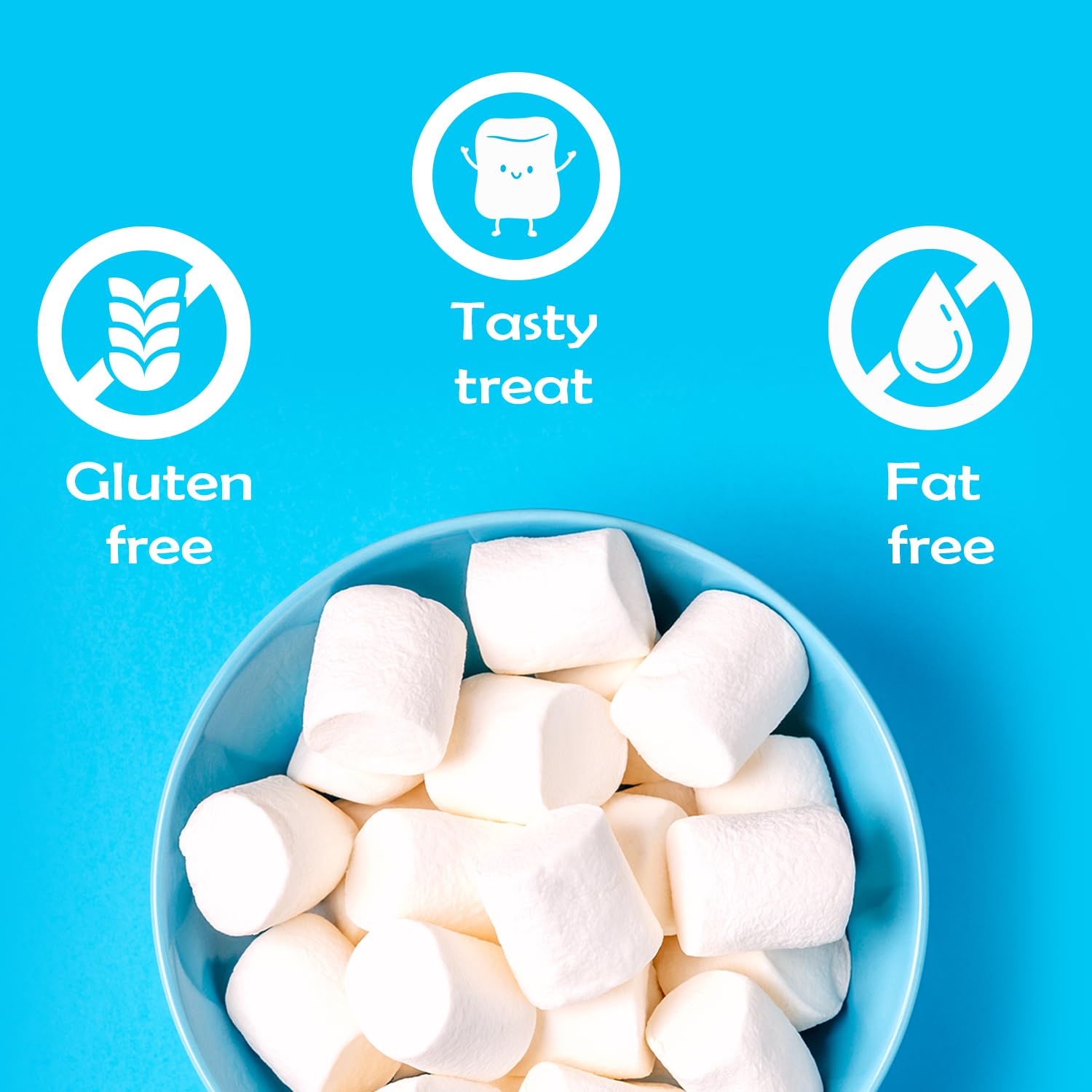Pluffs Marshmallow Candy Original Vanilla Flavor - 140g - Image 4 thumbnail