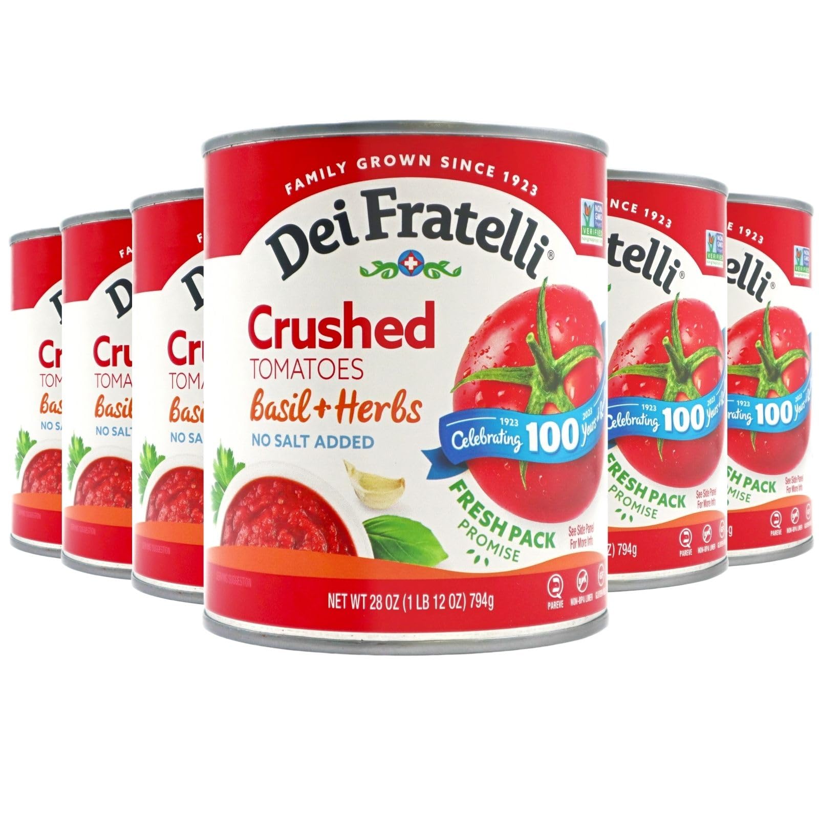 Amazon.com : Dei Fratelli Crushed Tomatoes with Basil, Garlic, and