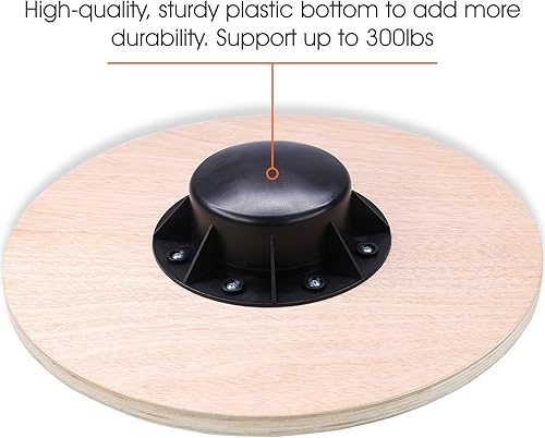 Miniatura 4 de Yes4All Versatile Wooden Wobble Balance Board, Balance Trainer for Mobility Training, Standing Desk, Core Training, Exercise Balance Stability