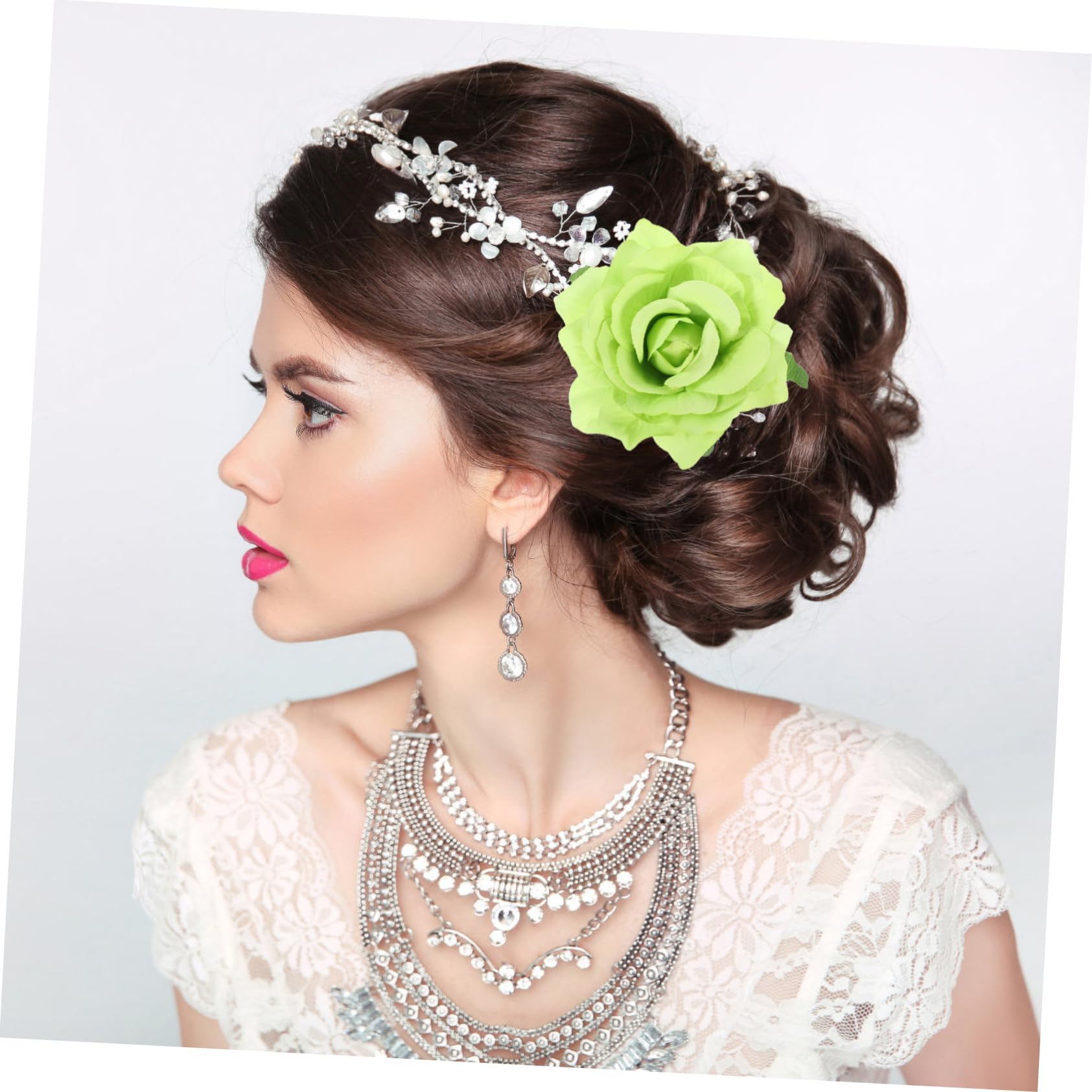 VICASKY 32 Pezzi Mollette con in Tessuto Fermagli Resistenti ed Eleganti per Ragazze Accessori Moda per Matrimoni Feste e