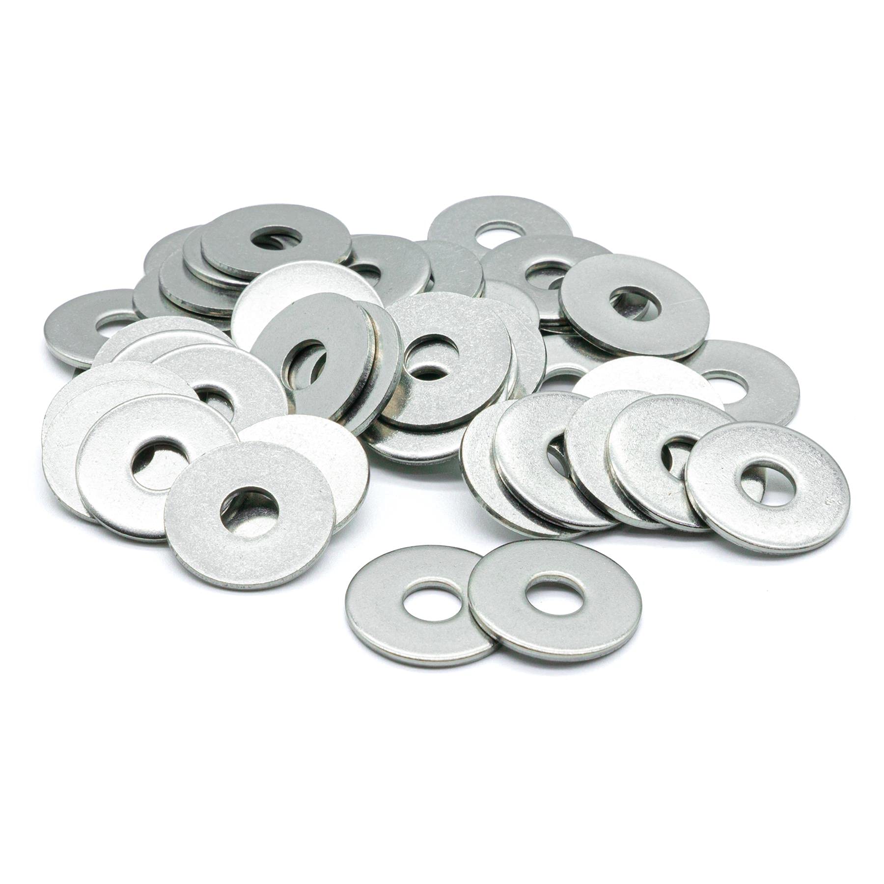 Hippo Hardware M12 (12mm X 40mm) Flat Penny Repair Mudguard Washers for Bolts and Screws A2 Stainless Steel (Pack of 30)