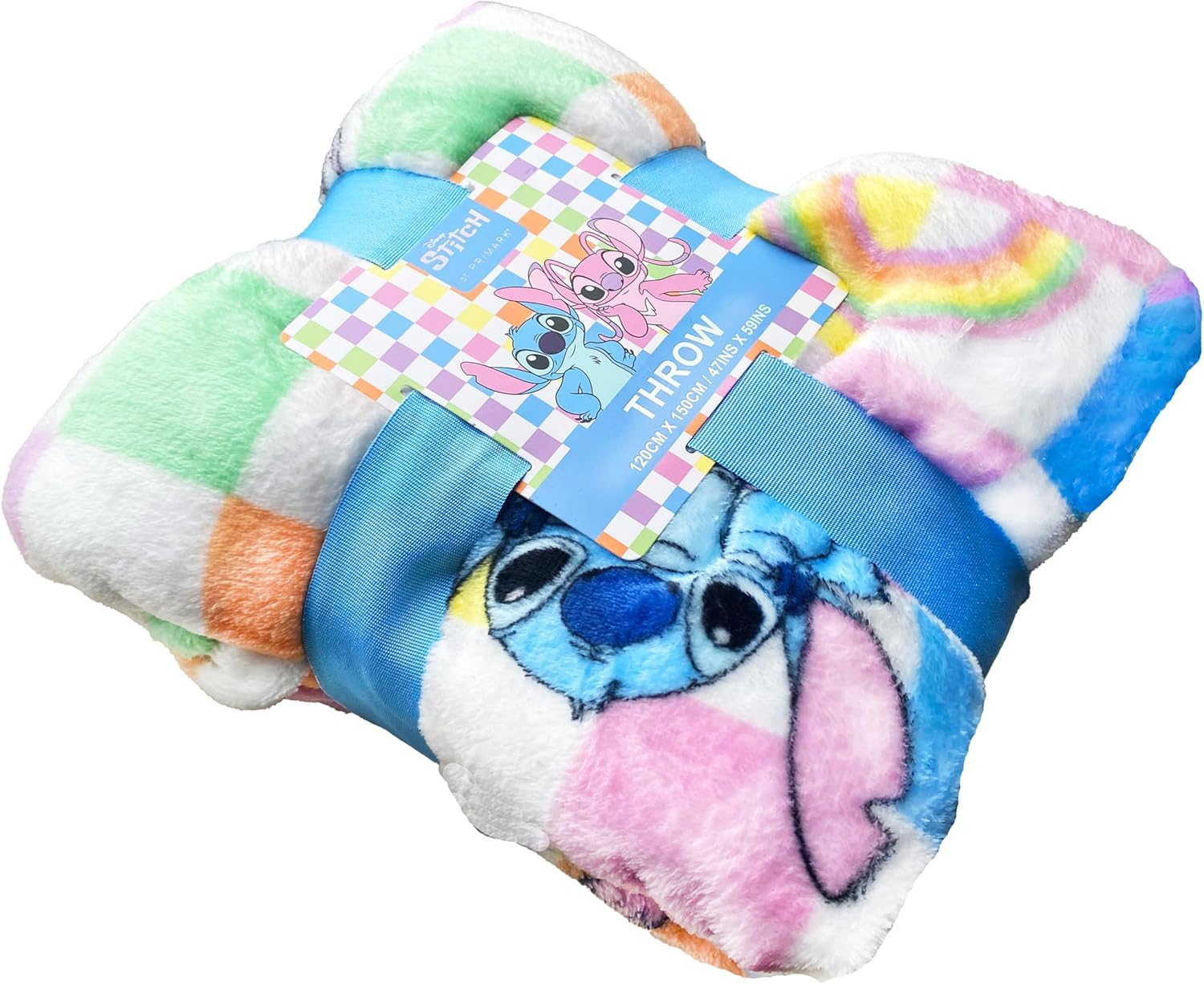 License Stitch Überwurf Primark, weiches Fleece, 120 x 150 cm