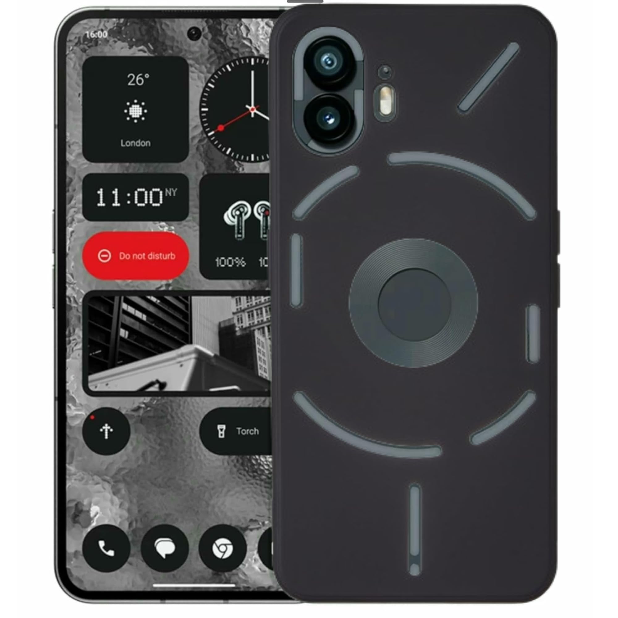 Cosmos Joy Silicon Back Case Cover for Nothing Phone 2 | Camera Bumper Protection Back Cover (Black) (B0CVL9Z84L) Amazon Price History, Amazon Price Tracker