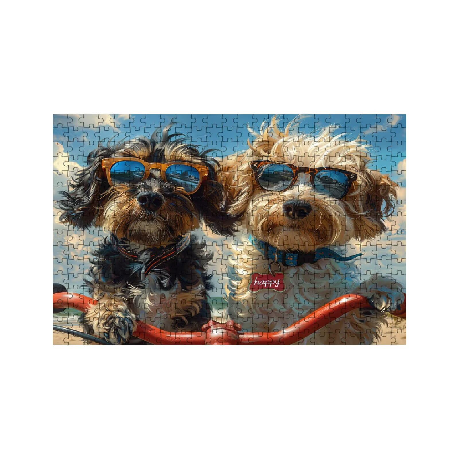 Puzzle 2000 Teile Hund Puzzle 2000 Teile Erwachsene Tier Holzpuzzle Erwachsene, Klassische Puzzle für Lehrreich Stress Abbauen als Frühlingsdeko Wohnzimmer Geschenke für Frauen 70 x 100cm LZPT-02437