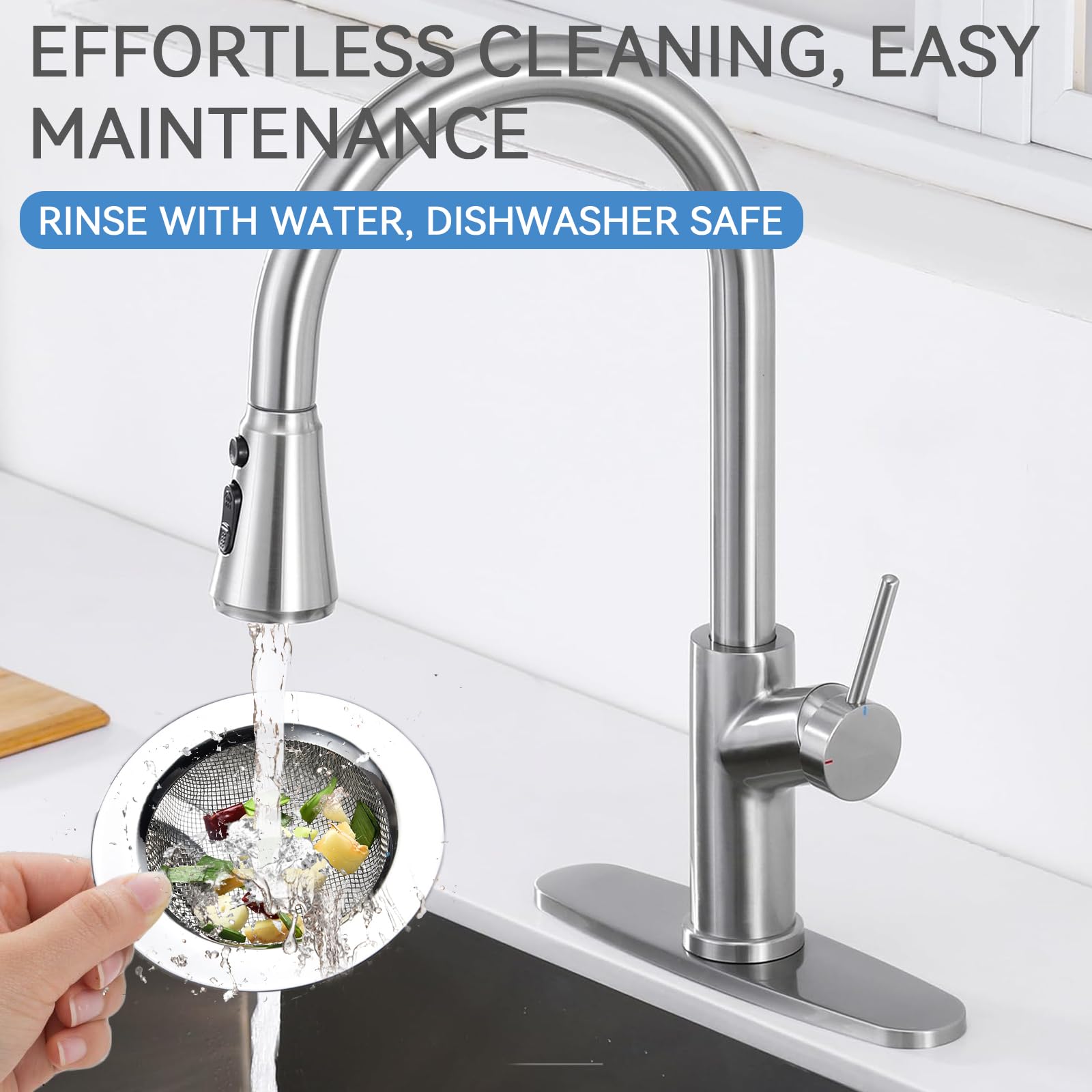 2 Filtri Per Lavello In Acciaio Inox - Raccoglicapelli Per Cucina E Bagno - Diametro 7 Cm, Proteggi Scarico Anti Odori - Adatti Per Vasca, Doccia, Lavabo - 4