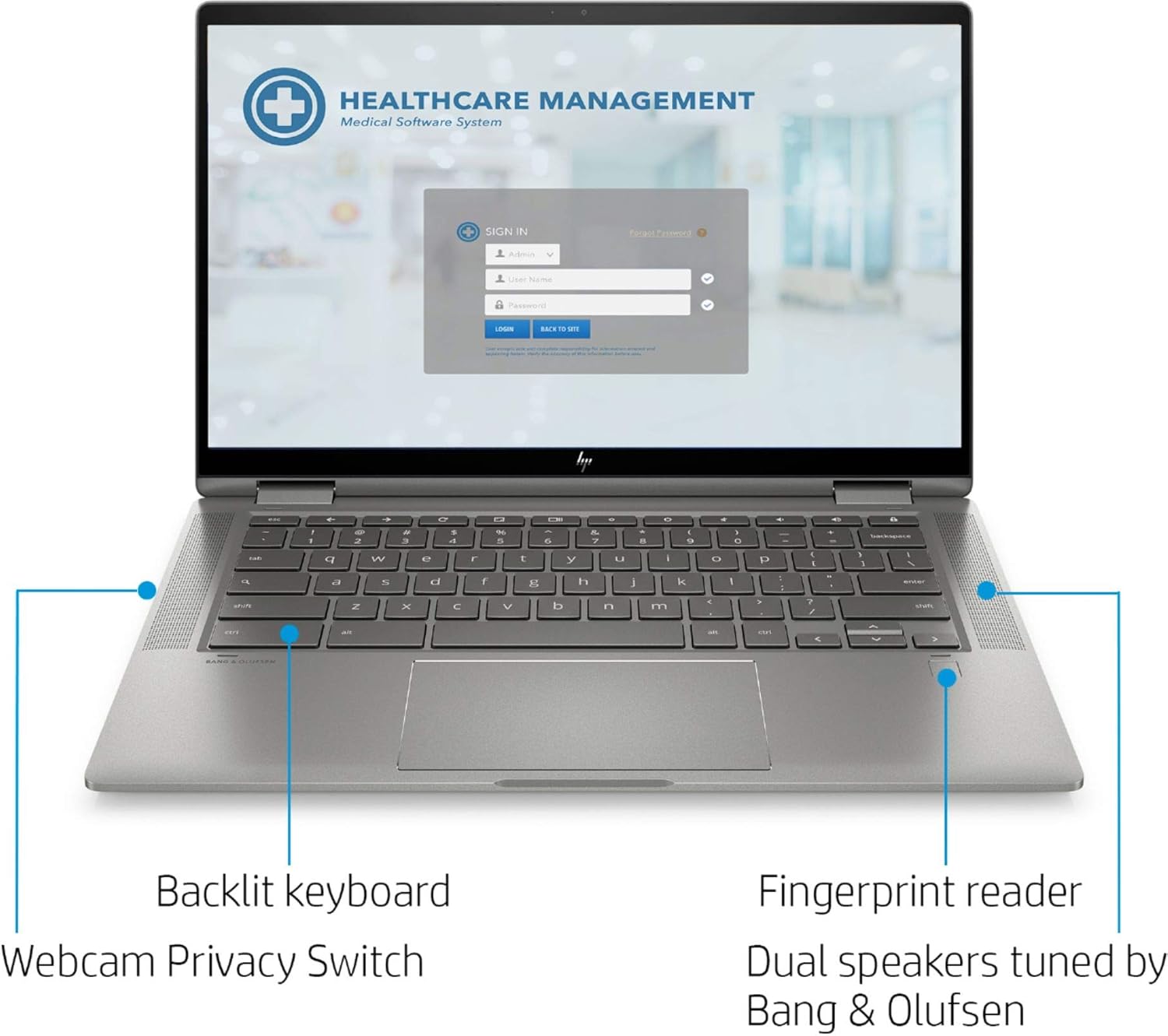 HP Touchscreen Chromebook i3 10110U Fingerprint Photo