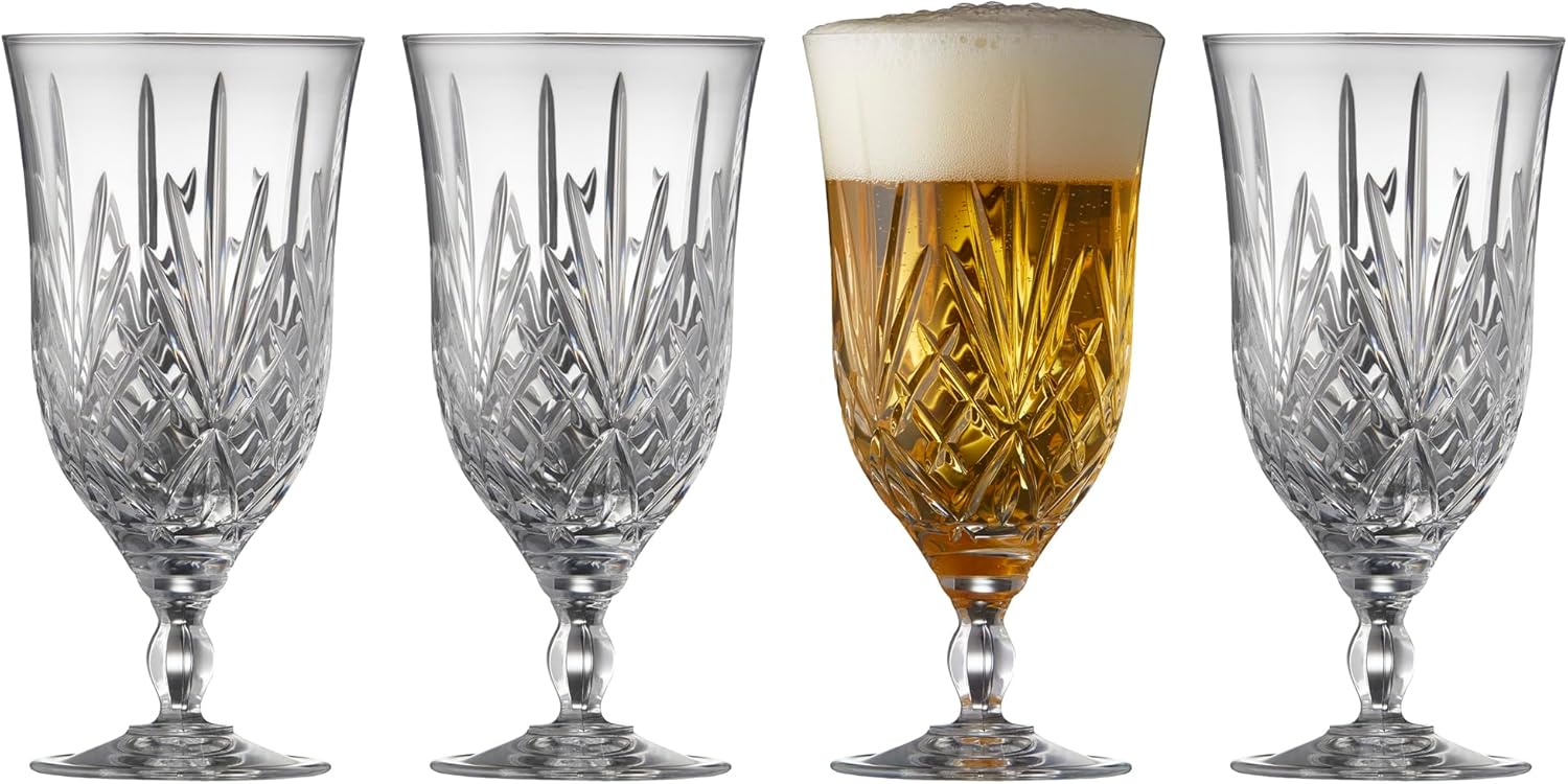 Krystal Melodia Beer Glass 40cl 4 Pack