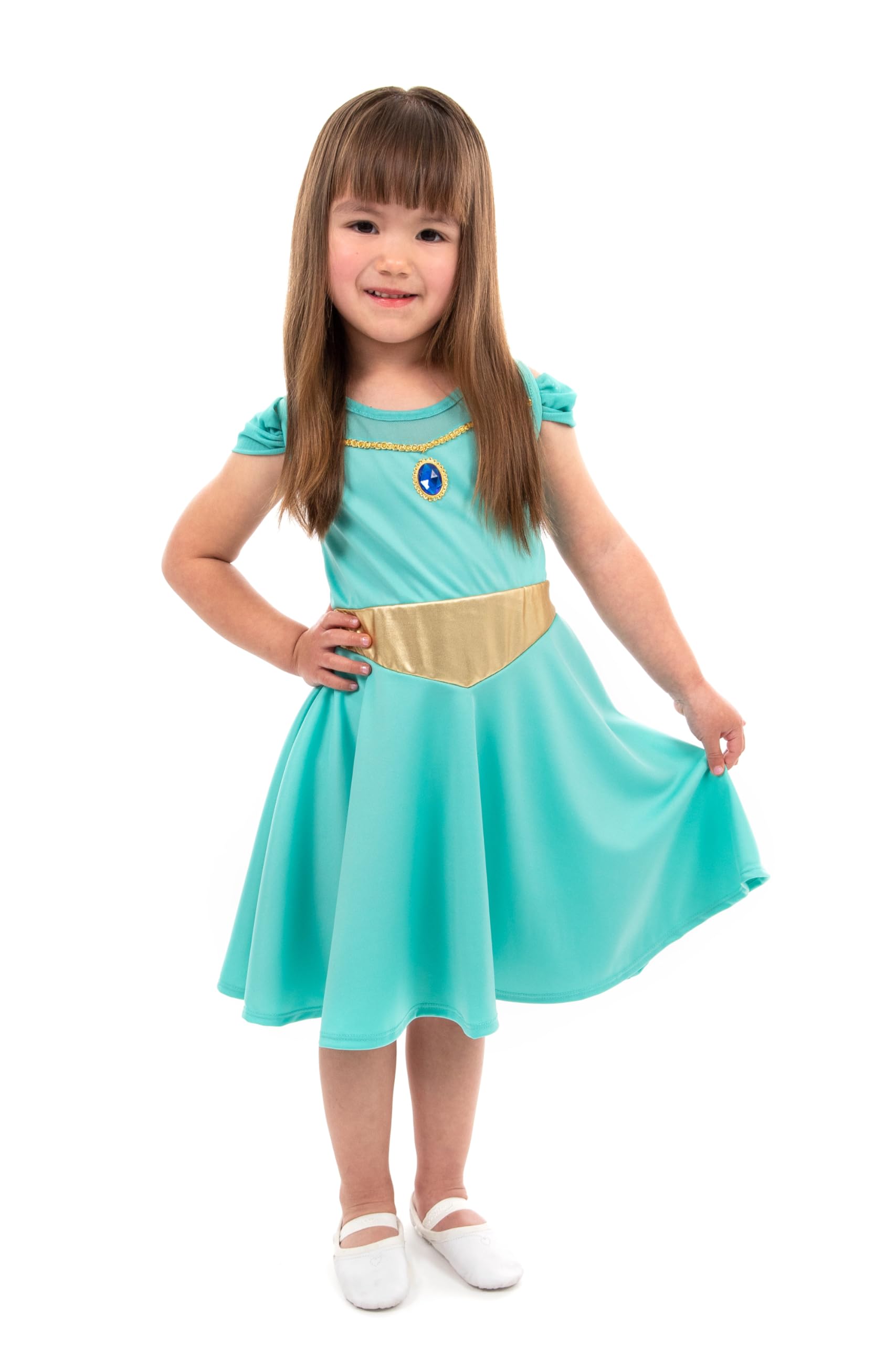 Little Adventures Oasis Princess Twirl Dress Up Costume - Machine Washable Child Pretend Play Party Dress