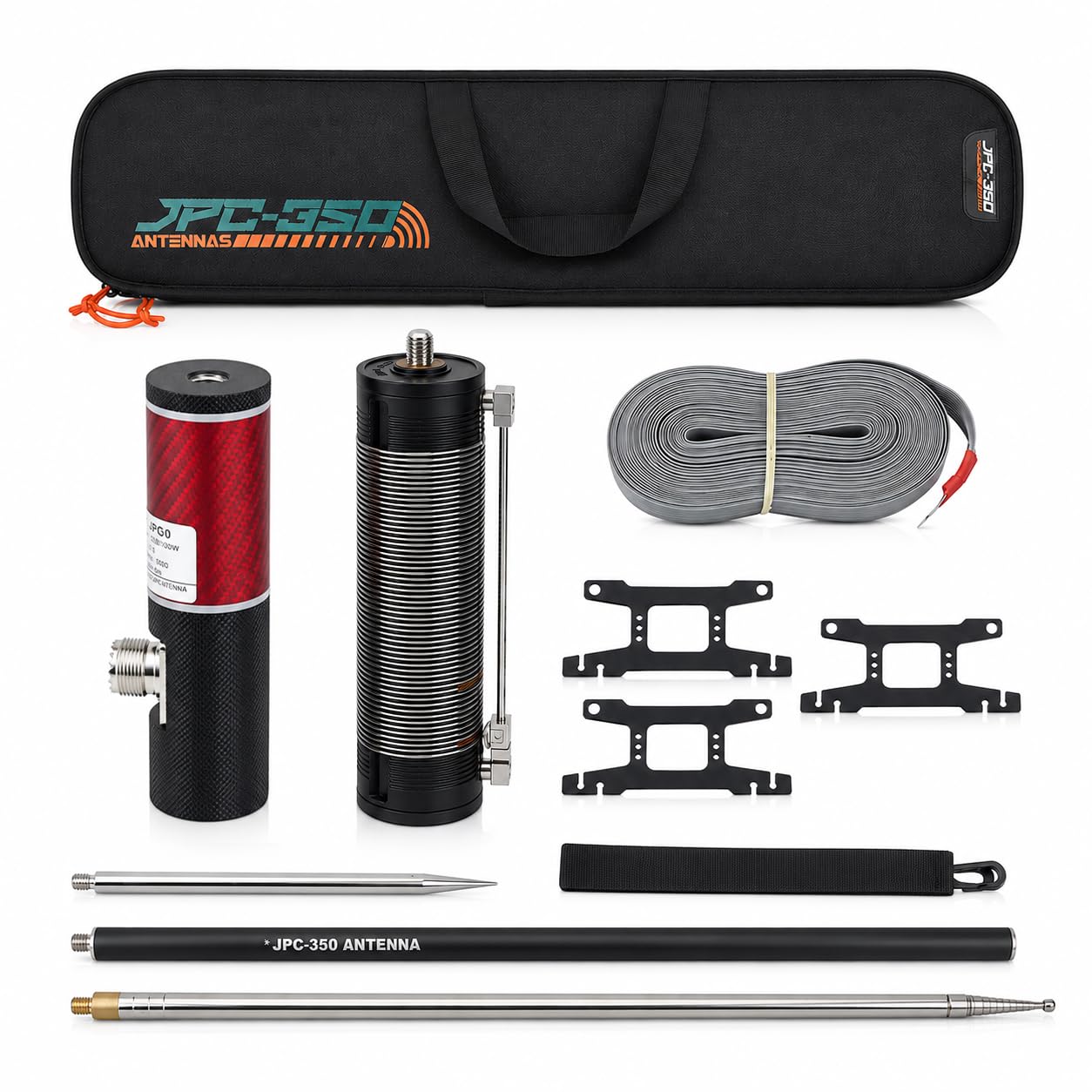 GOOZEEZOO Upgraded JPC-350 100W HF Antennas for Ham Radio, 80-6